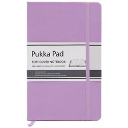 Pukka Signature Soft Cover Notebook Lined 130x210mm Purple