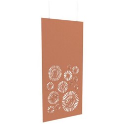 Boyd Acoustic Hanging Carved Panel 1200mm Bloom Rust