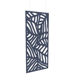 Boyd Acoustic Hanging Carved Panel 1200mm Kawakawa Navy Peony