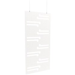 Boyd Acoustic Hanging Carved Panel 1200mm Koru Linen