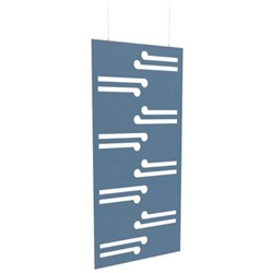 Boyd Acoustic Hanging Carved Panel 1200mm Koru Pageant Blue