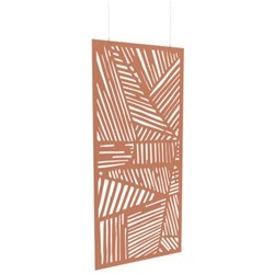 Boyd Acoustic Hanging Carved Panel 1200mm Thatch Rust