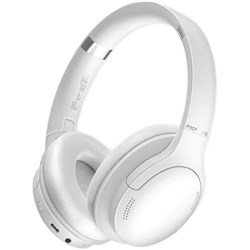 Promate High-Fidelity Stereo Deep Base Bluetooth Wireless Headphones White
