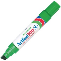 Artline 100 Permanent Marker Chisel Nib 12mm Green
