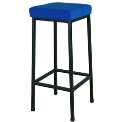 SitRite Standard Stool 660mm Black Frame Poly Fabric/Electric Blue