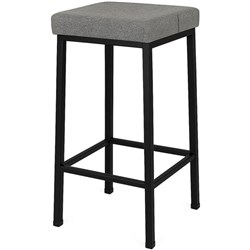 SitRite Standard Stool 660mm Black Frame Poly Fabric/Graphite Grey