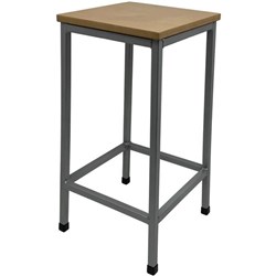 SitRite Standard Stool 660mm MDF Seat Silver Frame