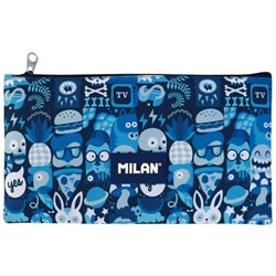 Milan Pencil Case 340x170mm School Days Blue