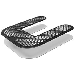 U Shape Floor Mat Backing Refill for Floor-Mounted Toilet Kiwi Grapefruit