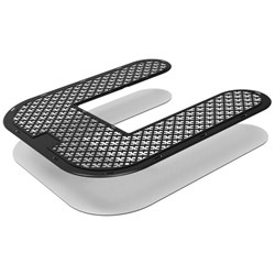 U Shape Floor Mat Backing Refill for Floor-Mounted Toilet Ocean Mist