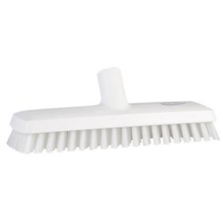 Vikan Waterfed Stiff Bristle Floor Scrub Brush 270mm White
