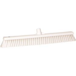Vikan Floor Broom Soft/Stiff Bristle 610mm White