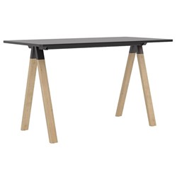 Ligna Bar Leaner 1800x900mm Oak/Black