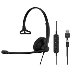 EPOS IMPACT 100 MS Wired Mono USB-C & USB-A Headset