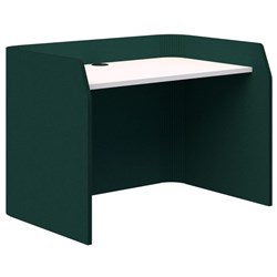 Sonic Focus Desk 850x1200x800mm Peacock Green/Snow Velvet