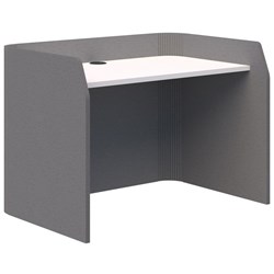 Sonic Focus Desk 850x1200x800mm Grey/Snow Velvet