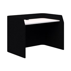 Sonic Focus Desk 850x1200x800mm Black/Snow Velvet