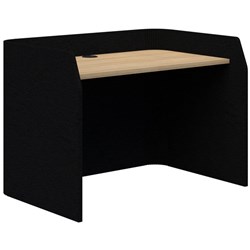 Sonic Focus Desk 850x1200x800mm Black/Classic Oak
