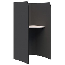 Sonic Focus Acoustic Standup Workpod 1800x900x900mm Charcoal Grey/Snow Velvet