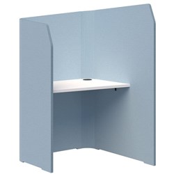 Sonic Mini Focus Standup Workpod 1300x900x1000mm Pacific Blue/Snow Velvet