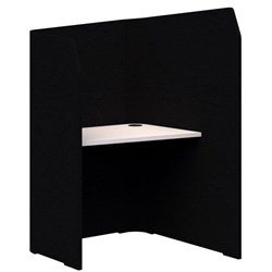 Sonic Mini Focus Standup Workpod 1300x900x1000mm Black/Snow Velvet