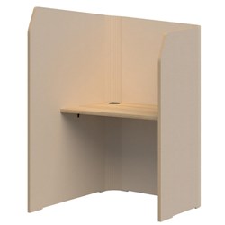 Sonic Mini Focus Standup Workpod 1300x900x1000mm Natural/Classic Oak