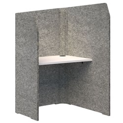 Sonic Mini Focus Standup Workpod 1300x900x1000mm Marble/Snow