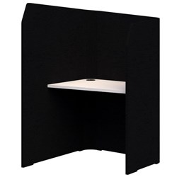 Sonic Mini Focus Standup Workpod 1300x900x1000mm Black/Snow