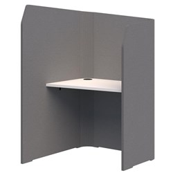 Sonic Mini Focus Standup Workpod 1300x900x1000mm Grey/Snow