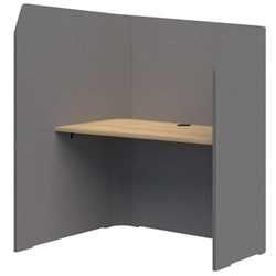 Sonic Focus Pod 1500/1300x1200x1000/625mm Grey/Classic Oak