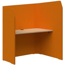 Sonic Focus Pod 1500/1300x1200x1000/625mm Orange/Classic Oak