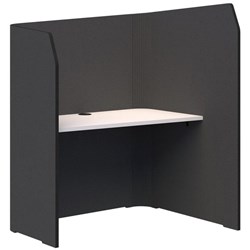 Sonic Focus Pod 1500/1300x1200x1000/625mm Charcoal Grey/Snow