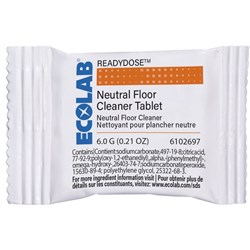 Ecolab ReadyDose Neutral Floor Cleaner Tablet, Carton of 60