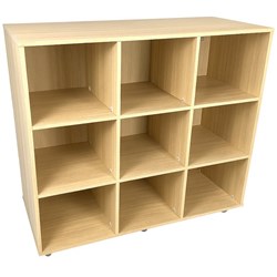 SitRite Mobile Pigeon Hole Unit 1080x930mm Maple