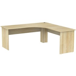 Cubit Slab End Workstation 1800mm Atlantic Oak