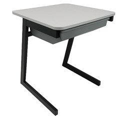 SitRite Cambridge Desk With Tote 600x600mm Grey/Black