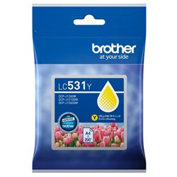 Brother LC531Y Yellow Ink Cartridge 