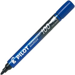 Pilot SCA-100 Blue Permanent Markers Fine Bullet Tip, Pack of 12