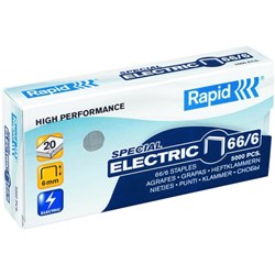 Rapid Staples 66/6 6mm, Box of 5000