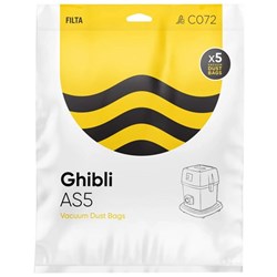 Filta Ghibli AS5 SMS Multi Layered Vacuum Cleaner Bags, Pack of 5