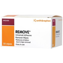 Smith and Nephew Universal Adhesive Remover Wipes, Pack of 50