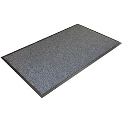 Captain High Traffic Entrance Safety Mat 1200x1800mm Grey/Black
