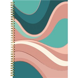 DIARY COLLINS UNDATED A5 DAY PER PAGE ABSTRACT FOIL WIRO