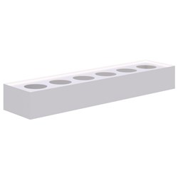 Fortis Planter Box Steel 180x1800x450mm White
