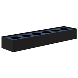 Fortis Planter Box Steel 180x1800x450mm Black