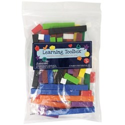 Learning Toolbox Number Rods Assorted Colours, Set of 74