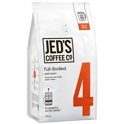 Jed's Coffee Co. No. 4 Ground Plunger & Filter Coffee 750g