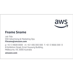 Amazon Web Services Business Cards, Pack of 50
