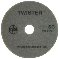 Twister Diamond Floor Pads 27" 690mm Grey, Pack of 2