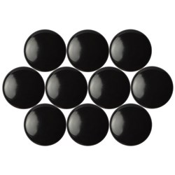 OfficeMax Magnetic Buttons 20mm Black, Pack of 10